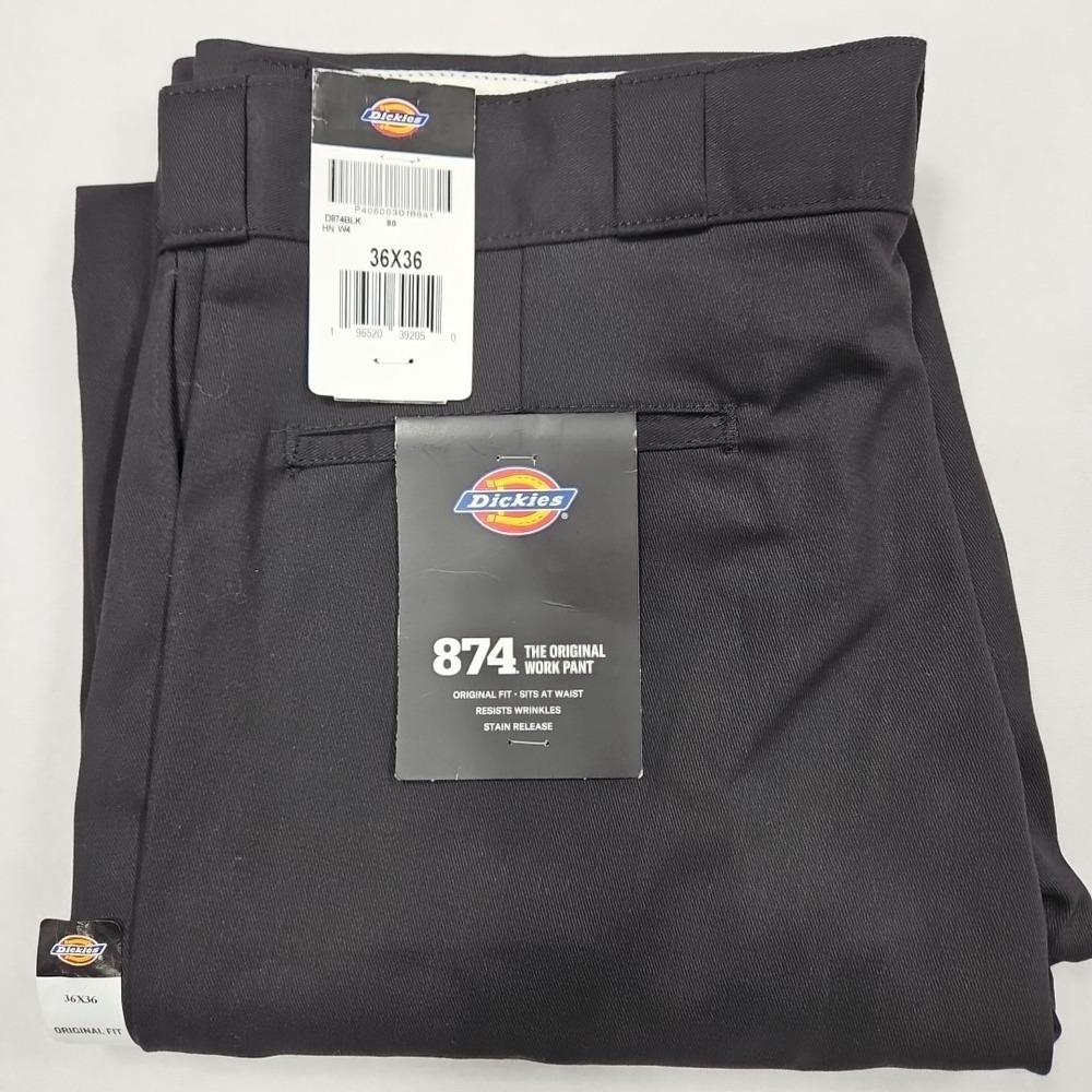 Dickies 874 Pants Mens 36x36 Classic Original Fit Work Uniform Straight Leg